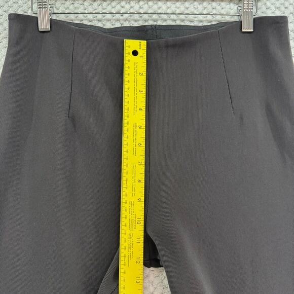 Equestrian Pants Women XL Brown Rib Knit High Rise PullOn Elastic Waist Comfy - Picture 10 of 13